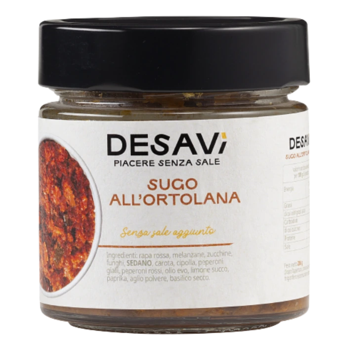 Ragù all'ortolana senza sale Desavì Ragù all'ortolana senza sale Desavì